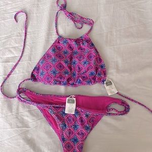 O’Neil Pink&Blue Bikini Set